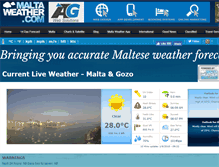 Tablet Screenshot of maltaweather.com